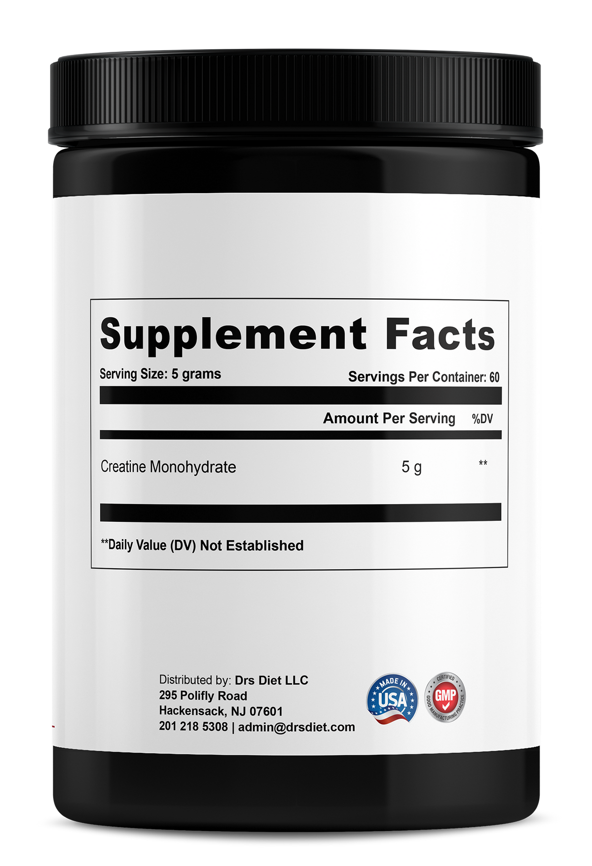 Creatine Monohydrate Supplement Facts