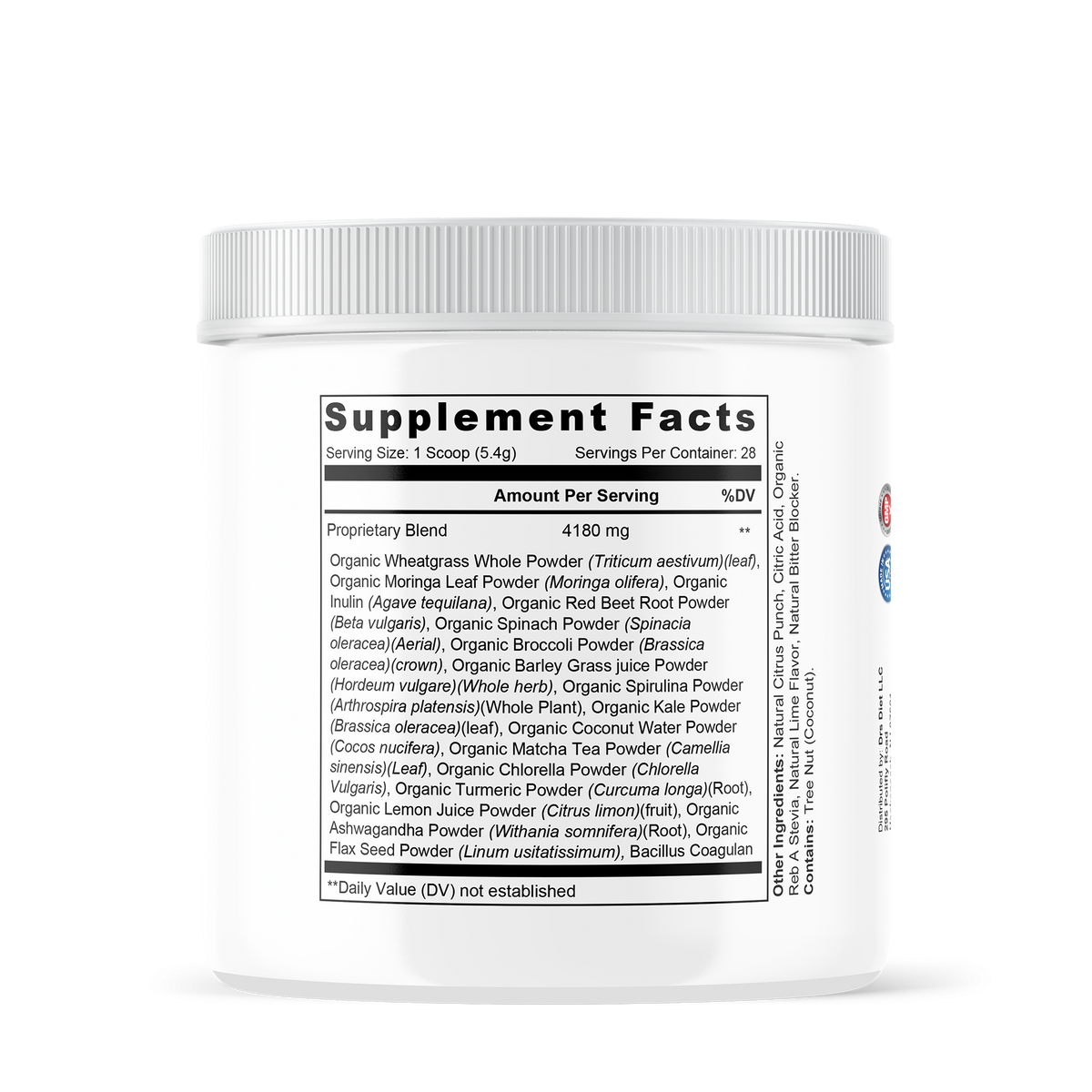 Morning Greens Supplement Facts